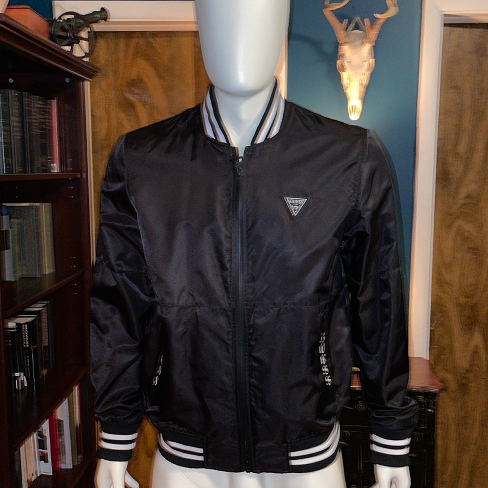 Guess Polyester Bomber Jacket - Picture 2 of 6